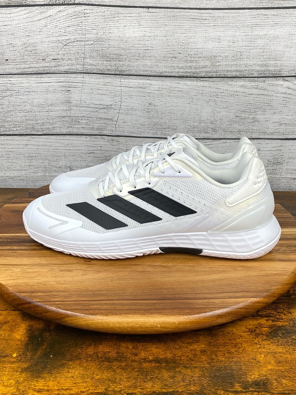 Adidas Defiant Speed 2 White Black Tennis Court Pickleball Shoe ID5695 Men’s 12
